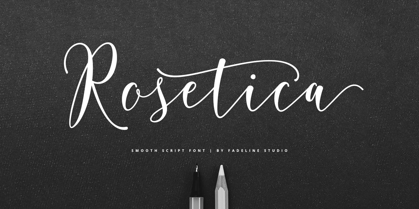 Schriftart Rosetica
